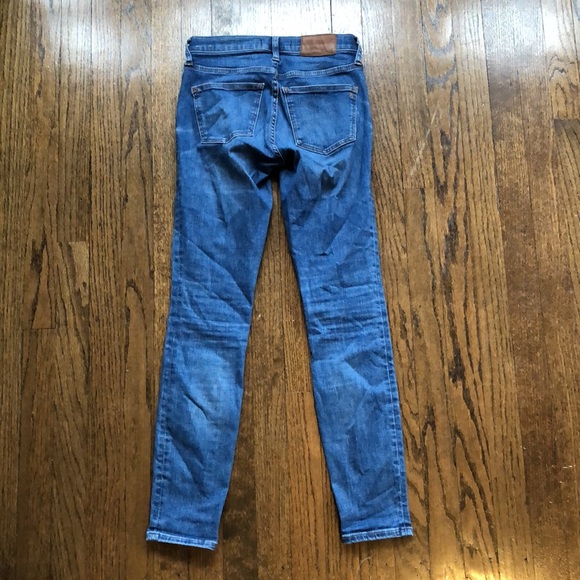 Madewell 8" Skinny Classic Stretch Ankle Crop Blue Denim Jeans - Picture 7 of 7